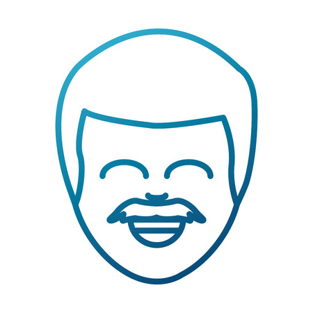 Man smiling cartoon icon illustration graphic designのイラスト素材