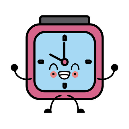 Wall clock isolated iconのイラスト素材