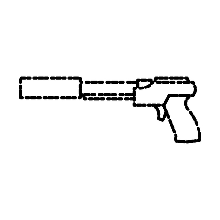 Videogame gun pistol icon vector illustration graphic designのイラスト素材