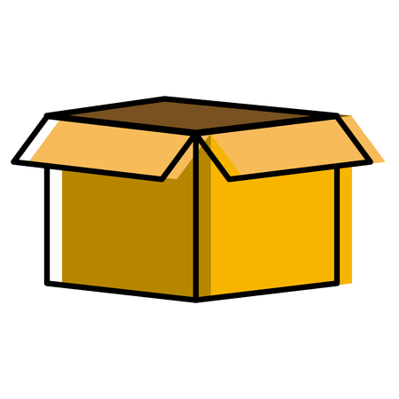 Delivery cardboard box icon vector illustration graphic designのイラスト素材