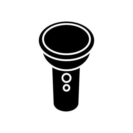 Flashlight cartoon isolated icon vector illustration graphic designのイラスト素材