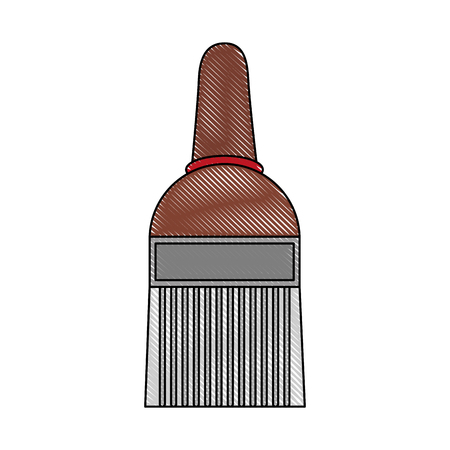 Construction paint brush icon vector illustration graphic designのイラスト素材