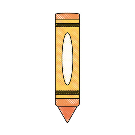 Pencil crayon icon vector illustration graphic designのイラスト素材