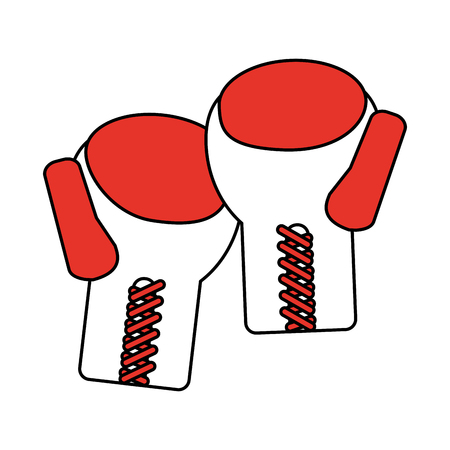 Boxing gloves accesory icon vector illustration graphic designのイラスト素材