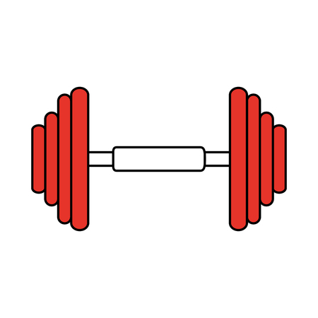 Iron gym weights icon vector illustration graphic designのイラスト素材