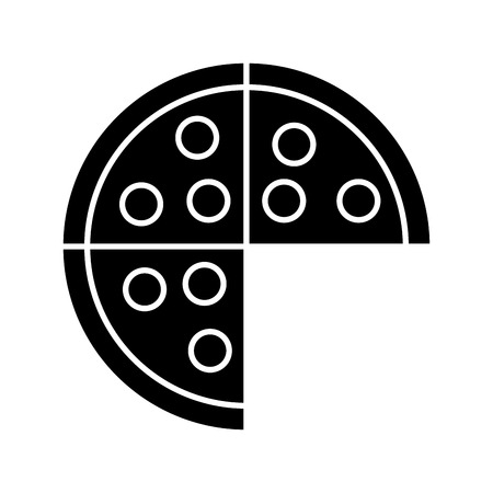 Big pizza food icon vector illustration graphic designのイラスト素材