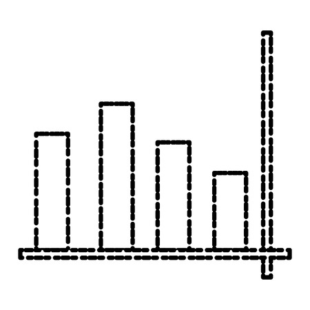 Bars stats graph icon vector illustration graphic designのイラスト素材