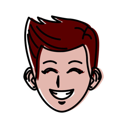 Young man cartoon icon vector illustration graphic designのイラスト素材