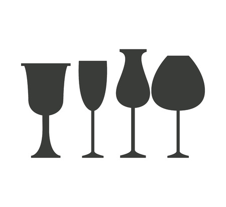Glass cups icons icon vector illustration graphic designのイラスト素材