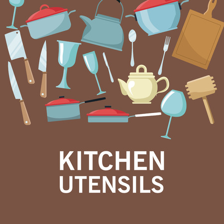 Kitchen utensils icons icon vector illustration graphic designのイラスト素材