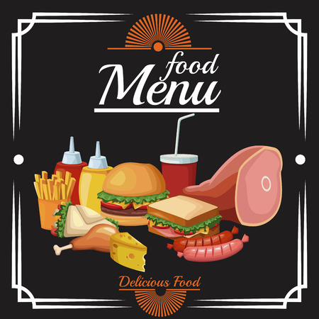 Food restaurant menu icon vector illustration graphic design.のイラスト素材