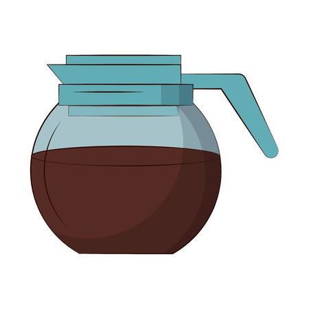 coffee in kettle icon image vector illustration designのイラスト素材