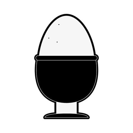 Cooked egg breakfast icon vector illustration graphic designのイラスト素材