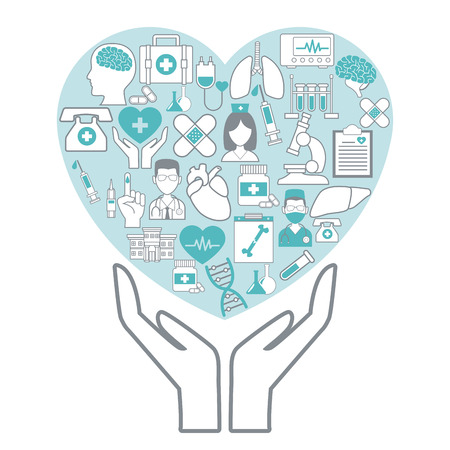Medical healthcare service Vector Ilustration icon urbanのイラスト素材