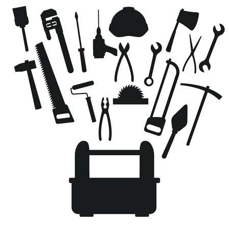 Construction toolbox service icon vector illustration graphic design Vector Ilustration icon urban nのイラスト素材