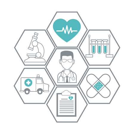 Medical healthcare service.のイラスト素材