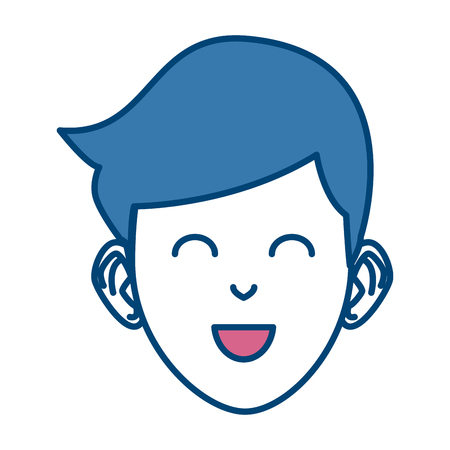Young man cartoon icon illustration.のイラスト素材