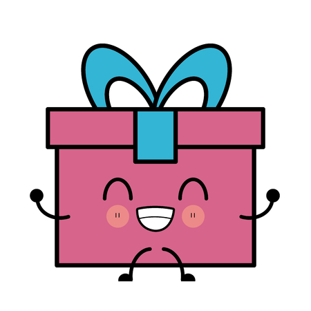 Gift box cartoon iconのイラスト素材