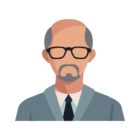 Businessman avatar cartoon icon vector illustration graphic designのイラスト素材