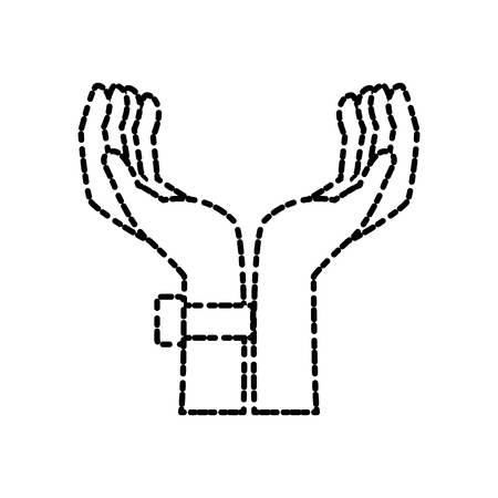 Hands holding something iconのイラスト素材