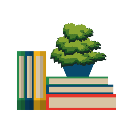 books with plant icon image vector illustration designのイラスト素材