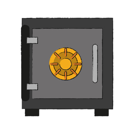 Deposit strongbox isolated icon vector illustration graphic designのイラスト素材