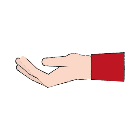 Hand with palm open icon vector illustration graphic designのイラスト素材