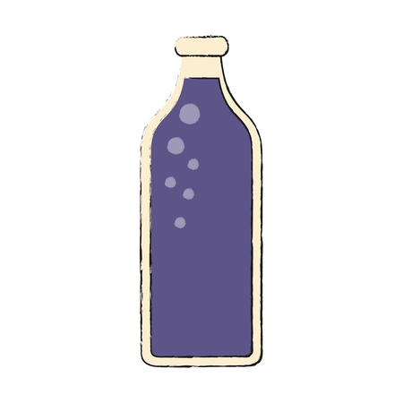 Glass bottle isolated icon vector illustration graphic designのイラスト素材