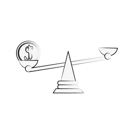 Bitcoins virtual money icon vector illustration graphic designのイラスト素材
