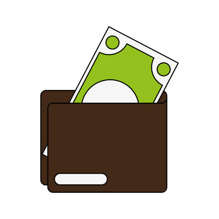 Wallet with money icon vector illustration graphic designのイラスト素材