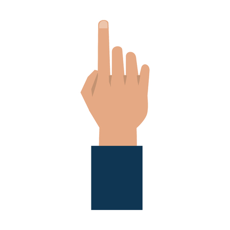 Hand with index finger up icon image vector illustration designのイラスト素材