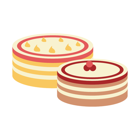 cake pastry related icon image vector illustration designのイラスト素材