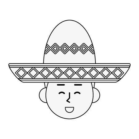 Mariachi mexican hat icon vector illustration graphic designのイラスト素材