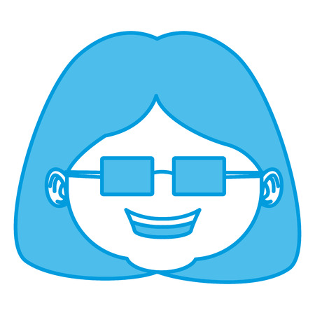Cute grandmother cartoon icon vector illustration graphic designのイラスト素材
