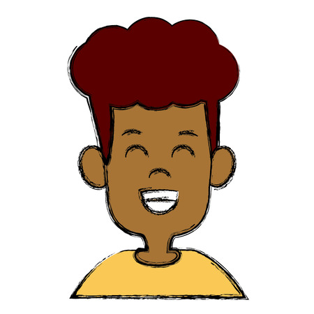Cute boy cartoon icon vector illustration graphic designのイラスト素材