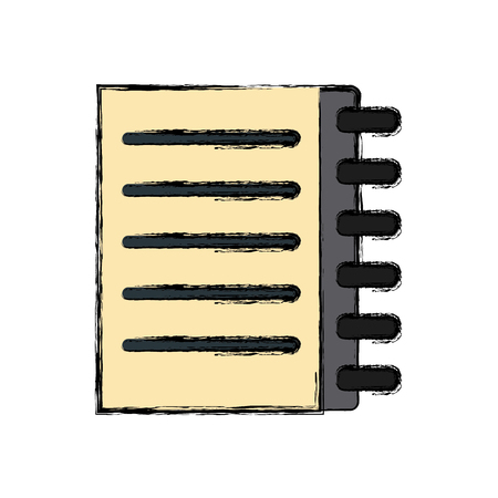 Notebook page isolated icon vector illustration graphic design.のイラスト素材