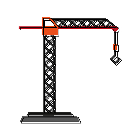 crane construction icon image vector illustration designのイラスト素材