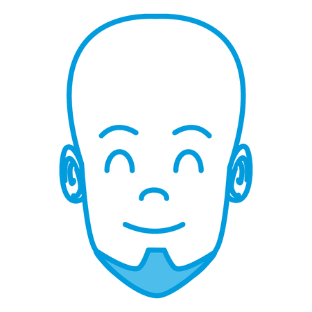 Man face cartoon icon vector illustration graphic designのイラスト素材