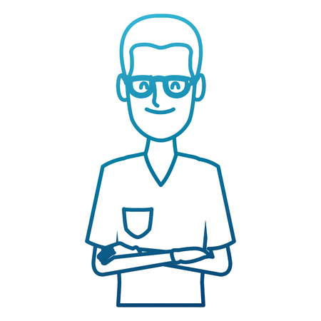 Dentist cartoon isolated icon vector illustration graphic designのイラスト素材