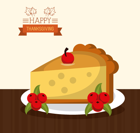 Happy thanksgiving card icon vector illustration graphic designのイラスト素材