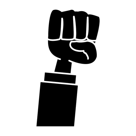 Hand clenched symbol icon vector illustration graphic designのイラスト素材