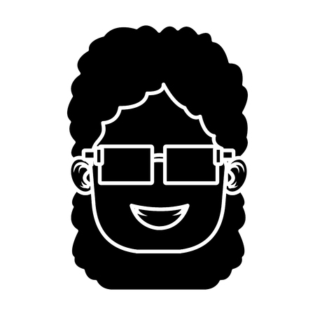 Girl with sunglasses icon vector illustration graphic designのイラスト素材
