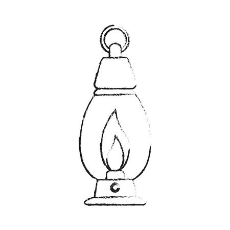 Camping lantern light icon vector illustration graphic design.のイラスト素材