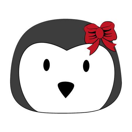 penguin with open wingsのイラスト素材