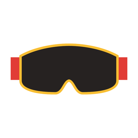 Mask or goggles winter sports icon image vector illustration designのイラスト素材