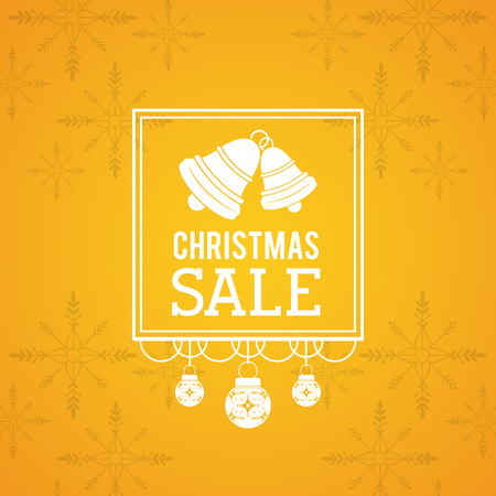 Christmas sale flyer icon vector illustration graphic designのイラスト素材