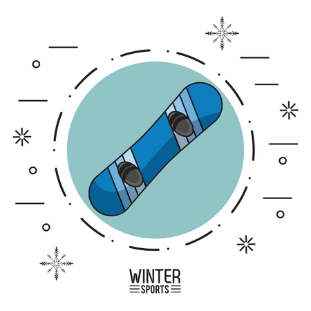 Winter extreme sports icon vector illustration graphic designのイラスト素材