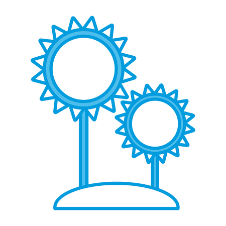 Sunflowers gardening symbol icon vector illustration graphic designのイラスト素材