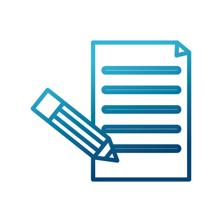 Document and pencil icon vector illustration graphic designのイラスト素材