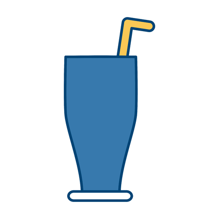 Drink with straw icon.のイラスト素材